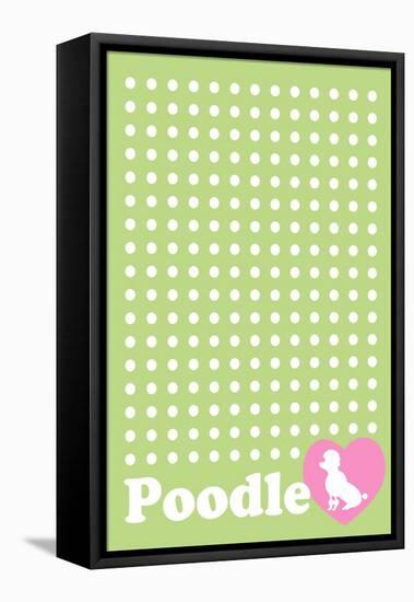 Dot and Poodle Green-Ikuko Kowada-Framed Premier Image Canvas