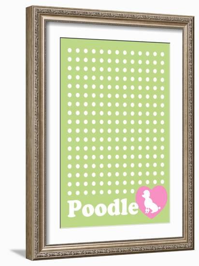 Dot and Poodle Green-Ikuko Kowada-Framed Giclee Print