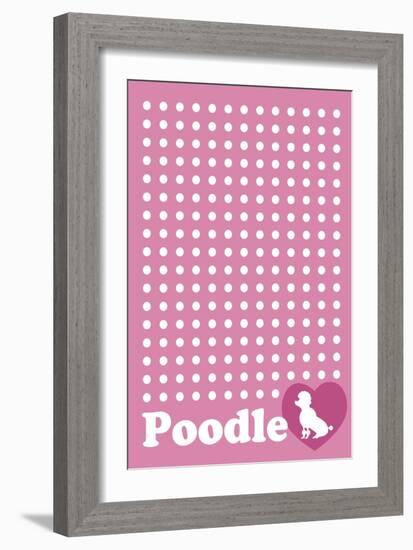 Dot and Poodle Pink-Ikuko Kowada-Framed Giclee Print