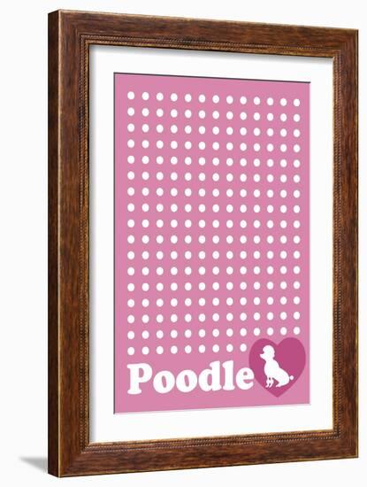 Dot and Poodle Pink-Ikuko Kowada-Framed Giclee Print