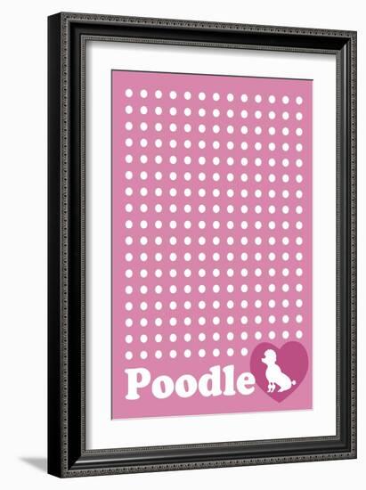 Dot and Poodle Pink-Ikuko Kowada-Framed Giclee Print