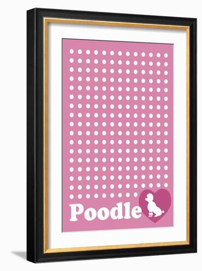 Dot and Poodle Pink-Ikuko Kowada-Framed Giclee Print