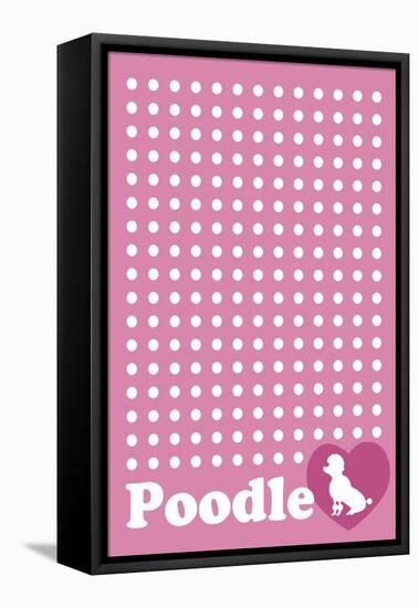 Dot and Poodle Pink-Ikuko Kowada-Framed Premier Image Canvas