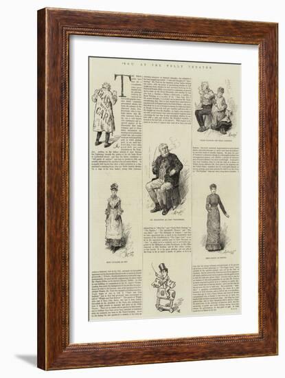 Dot, at the Folly Theatre-Frederick Barnard-Framed Giclee Print