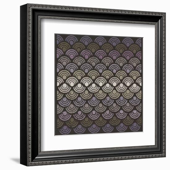 Dot Waves - Plum-Susan Clickner-Framed Giclee Print