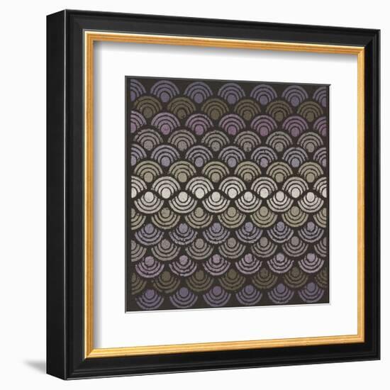 Dot Waves - Plum-Susan Clickner-Framed Giclee Print