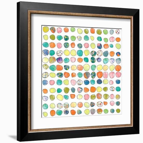 Dot world One-Jan Weiss-Framed Art Print