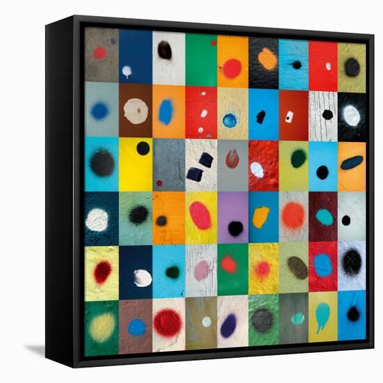 Dot-Sharon Elphick-Framed Stretched Canvas