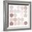 Dots II Square I Blush-Michael Mullan-Framed Art Print