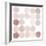 Dots II Square I Blush-Michael Mullan-Framed Art Print