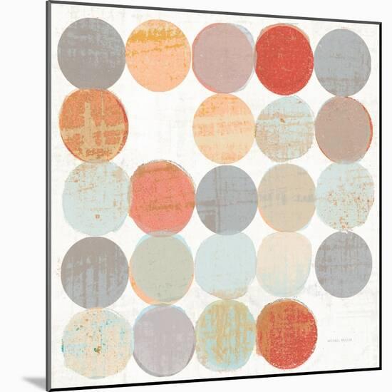 Dots II Square I-Michael Mullan-Mounted Art Print