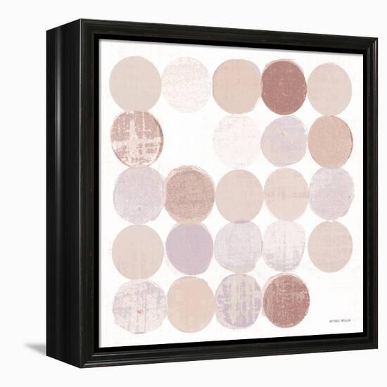Dots II Square II Blush-Michael Mullan-Framed Stretched Canvas