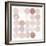 Dots II Square II Blush-Michael Mullan-Framed Premium Giclee Print