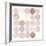 Dots II Square II Blush-Michael Mullan-Framed Premium Giclee Print