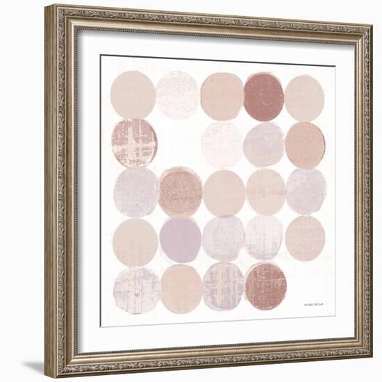 Dots II Square II Blush-Michael Mullan-Framed Art Print