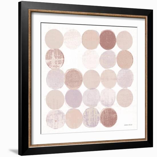 Dots II Square II Blush-Michael Mullan-Framed Art Print