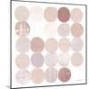 Dots II Square II Blush-Michael Mullan-Mounted Art Print