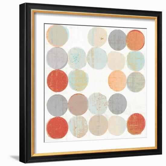 Dots II Square II-Michael Mullan-Framed Art Print