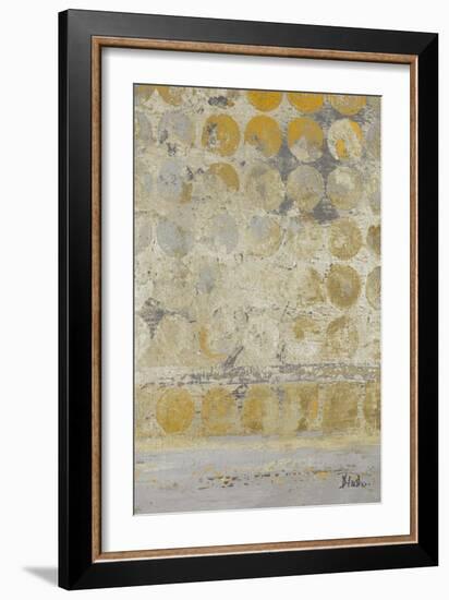 Dots on Gold II-Patricia Pinto-Framed Art Print