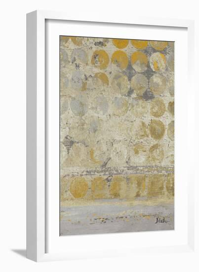 Dots on Gold II-Patricia Pinto-Framed Art Print