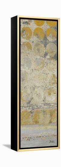 Dots on Gold Panel II-Patricia Pinto-Framed Stretched Canvas