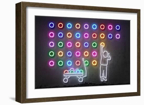 Dots-Octavian Mielu-Framed Premium Giclee Print