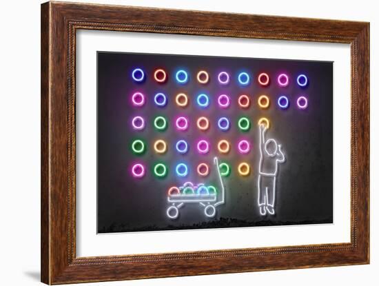 Dots-Octavian Mielu-Framed Premium Giclee Print