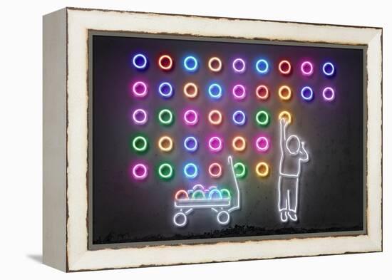 Dots-Octavian Mielu-Framed Stretched Canvas