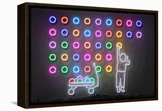 Dots-Octavian Mielu-Framed Stretched Canvas