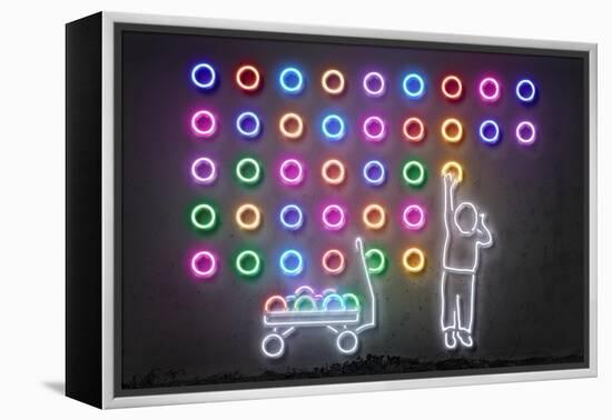 Dots-Octavian Mielu-Framed Stretched Canvas