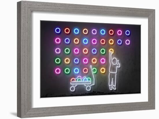 Dots-Octavian Mielu-Framed Art Print