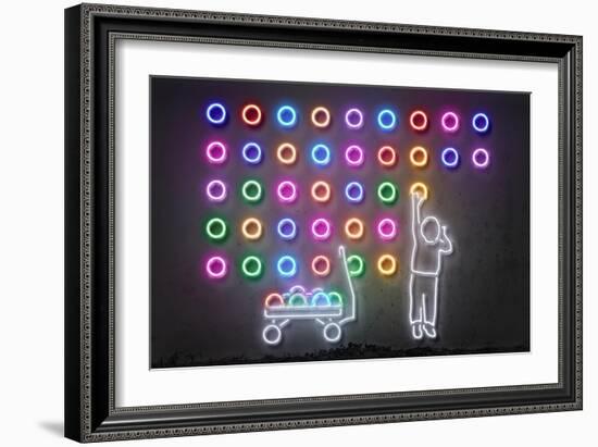 Dots-Octavian Mielu-Framed Art Print