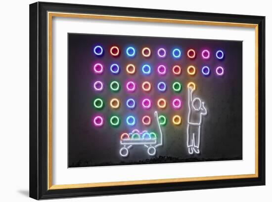 Dots-Octavian Mielu-Framed Art Print