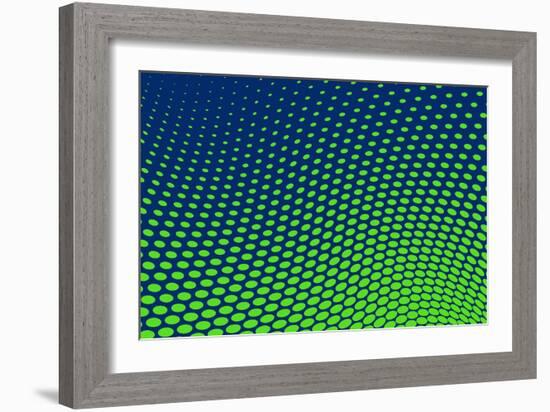 Dotted Background Vector-VolsKinvols-Framed Art Print