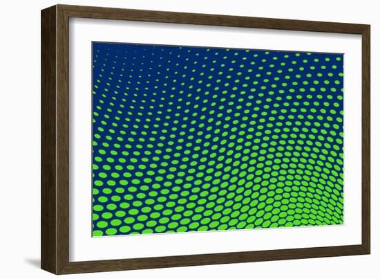 Dotted Background Vector-VolsKinvols-Framed Art Print