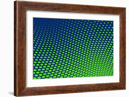 Dotted Background Vector-VolsKinvols-Framed Art Print