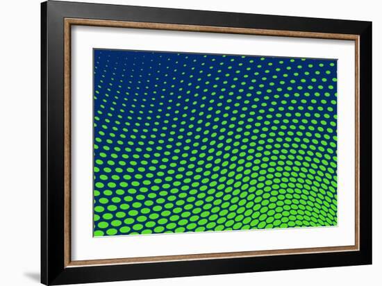 Dotted Background Vector-VolsKinvols-Framed Art Print