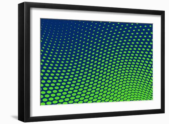 Dotted Background Vector-VolsKinvols-Framed Art Print