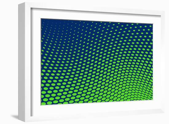 Dotted Background Vector-VolsKinvols-Framed Art Print