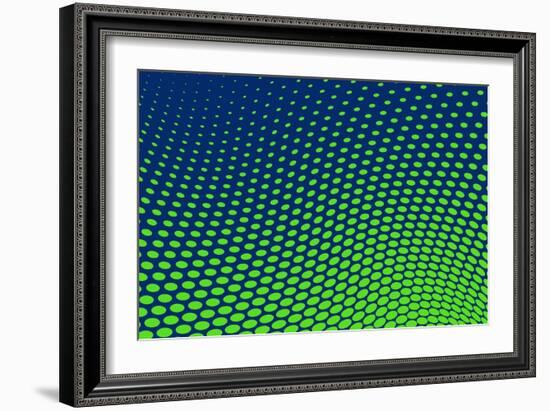 Dotted Background Vector-VolsKinvols-Framed Art Print