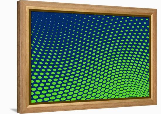 Dotted Background Vector-VolsKinvols-Framed Stretched Canvas