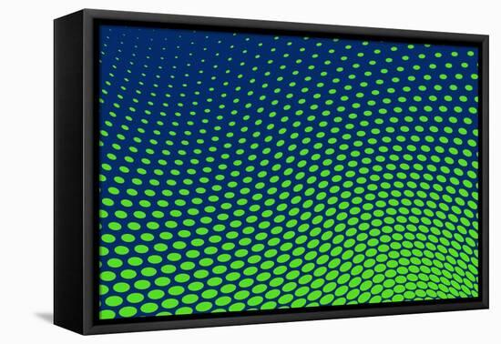 Dotted Background Vector-VolsKinvols-Framed Stretched Canvas