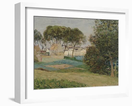 Douarnenez, Paysage D'octobre, 1896 (Oil on Canvas)-Maxime Emile Louis Maufra-Framed Giclee Print