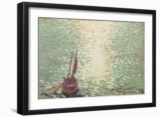 Douarnenez, Reflections on the Sea, 1887 (Oil on Canvas)-Emile Bernard-Framed Giclee Print