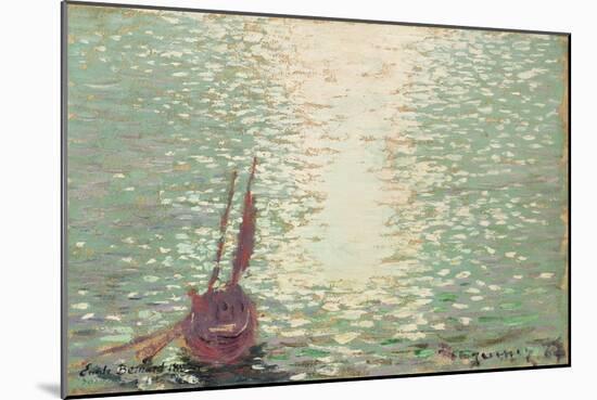 Douarnenez, Reflections on the Sea, 1887 (Oil on Canvas)-Emile Bernard-Mounted Giclee Print