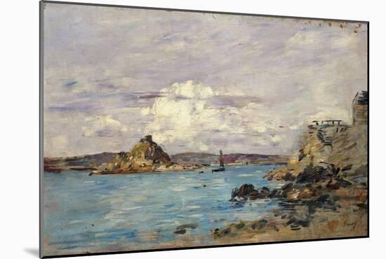 Douarnenez: The Bay (Draft) - La Baie (Esquisse). Ca. 1895-97-Eugène Boudin-Mounted Giclee Print