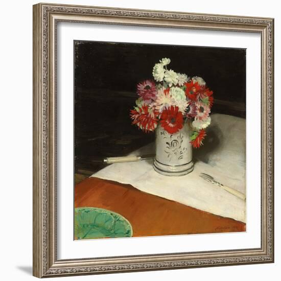 Double Anemones, 1921 (Oil on Canvas)-William Nicholson-Framed Giclee Print