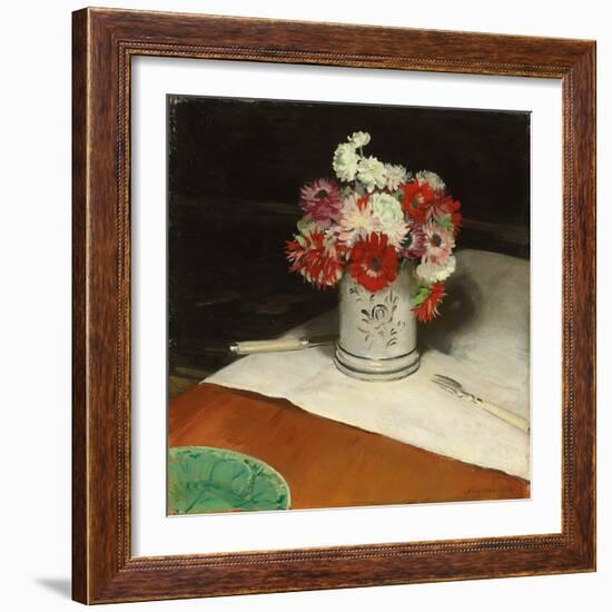 Double Anemones, 1921 (Oil on Canvas)-William Nicholson-Framed Giclee Print