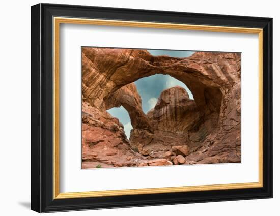 Double Arch. Arches National Park. Utah, USA.-Tom Norring-Framed Photographic Print