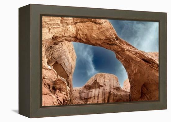 Double Arch. Arches National Park. Utah, USA.-Tom Norring-Framed Premier Image Canvas